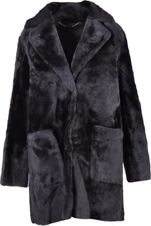 Kiton Jassen, Dames, Bruin, M, Leer, Bontjas 100% Leer