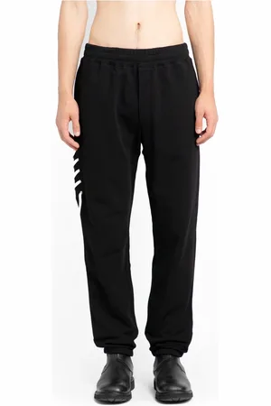 CRAIG GREEN Broeken, Heren, Zwart, S, Katoen, Zwarte vetersweatpants