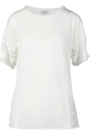 BALLANTYNE Truien, Dames, Wit, XS, Linnen, Maglia