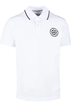 Bikkembergs Tops, Heren, Wit, L, Katoen, Polo