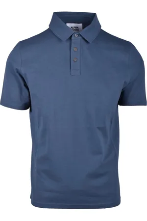ALPHA STUDIO Tops, Heren, Blauw, M, Katoen, Polo