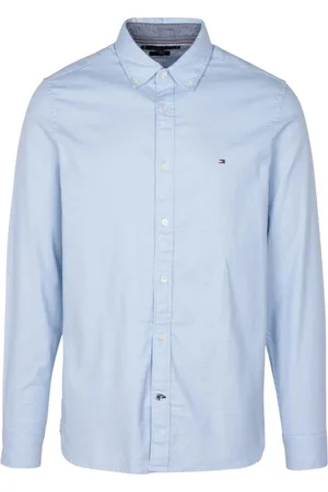 Tommy Hilfiger Overhemden, Heren, Blauw, M, Casual Shirts
