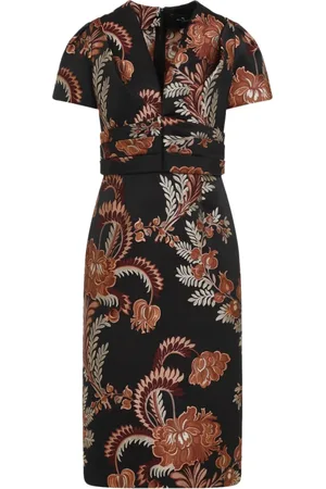 Etro Kleedjes, Dames, Veelkleurig, S, Katoen, Midi Jurk
