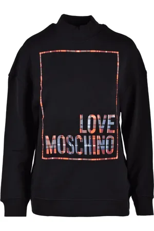 Moschino Sweatshirts & Hoodies, Dames, Zwart, M, Katoen, Top