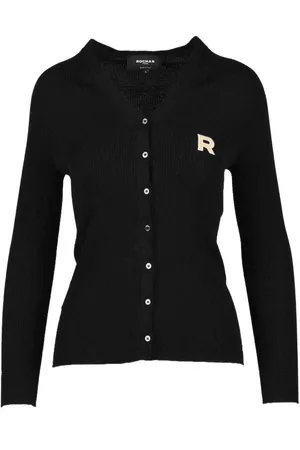Rochas Truien, Dames, Zwart, S, Wol, Puur Wol Vest