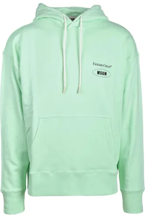 Msgm Sweatshirts & Hoodies, Heren, Groen, L, Katoen, Maglia