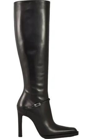 Saint Laurent Schoenen, Dames, Zwart, 36 EU, Leer, Laarzen