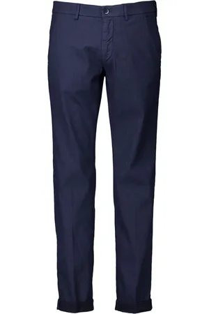 Masons Broeken, Heren, Blauw, L, Donkerblauwe Stijlvolle Broek