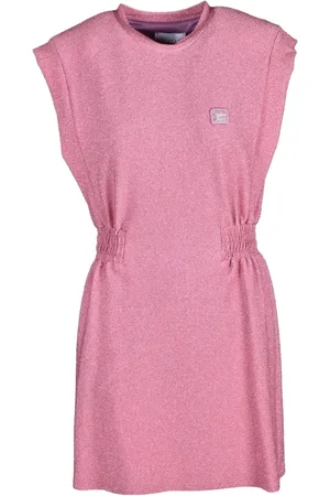 GAËLLE Kleedjes, Dames, Roze, S, Polyester, Elegante Jurk met Viscosemix
