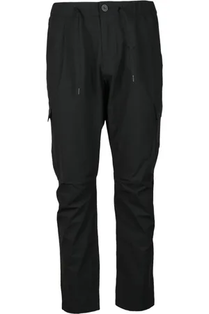 HERNO Broeken, Heren, Zwart, M, Polyester, Cargo Elastische Taille Ritsbroek