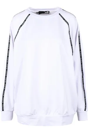 Moschino Sweatshirts & Hoodies, Dames, Wit, XL, Katoen, Maglia