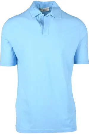 FILIPPO DE LAURENTIIS Tops, Heren, Blauw, L, Katoen, Polo