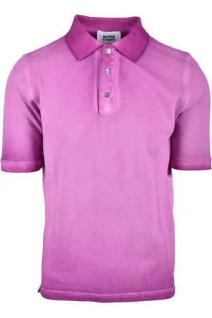 ALPHA STUDIO Tops, Heren, Paars, M, Katoen, Polo