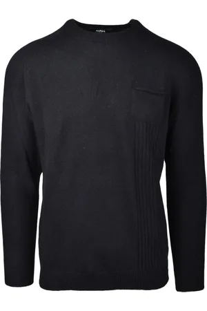 ALPHA STUDIO Truien, Heren, Zwart, XL, Wol, Maglia