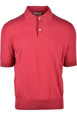 BALLANTYNE Tops, Heren, Rood, L, Katoen, Polo