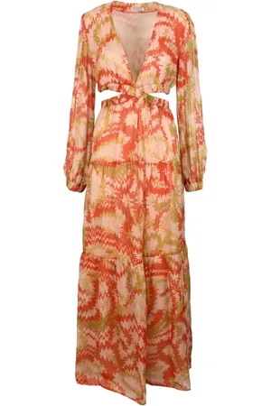 Dondup Kleedjes, Dames, Veelkleurig, M, Chiffon, Damesjurk