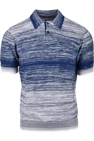 BALLANTYNE Tops, Heren, Blauw, M, Katoen, Polo