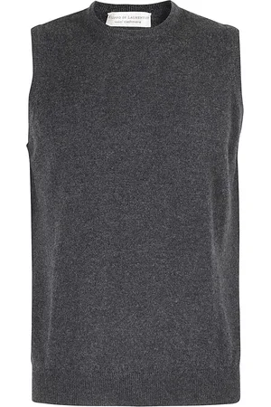 FILIPPO DE LAURENTIIS Truien, Heren, Grijs, M, Wol, Kasjmier Wol Vest