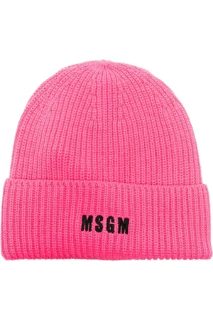 Msgm Accessoires, Dames, Roze, ONE Size, Wol, Beanies