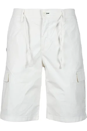 D.A. Daniele Alessandrini Korte broeken, Heren, Wit, W32, Katoen, Grijze Bermuda Shorts van Katoenmix