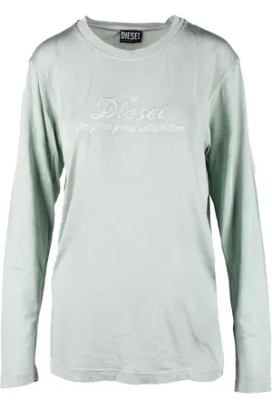 Diesel Tops, Dames, Groen, M, Katoen, Tshirt