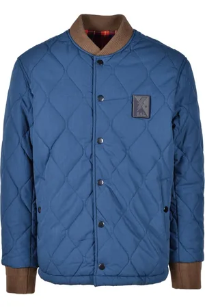 Diesel Jassen, Heren, Blauw, L, Katoen, Stijlvol Katoenmix Jack