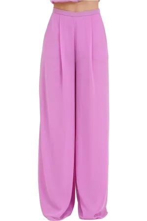 SIMONA CORSELLINI Broeken, Dames, Roze, S, Polyester, Polyester Broek