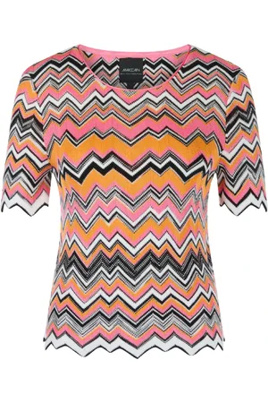 Marc Cain Truien, Dames, Veelkleurig, L, Roze Trui Yc 41.43 M29