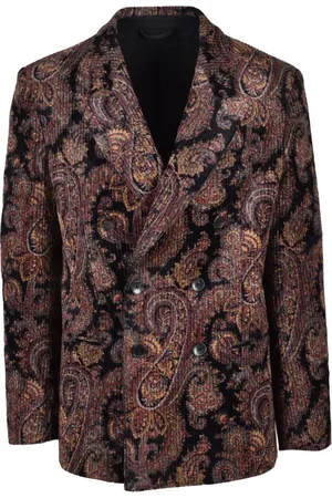 Etro Jassen, Heren, Bruin, L, Katoen, Katoenmix Blazer Jas