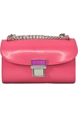 Msgm Tassen, Dames, Roze, ONE Size, Stijlvolle Polyurethaan Tas