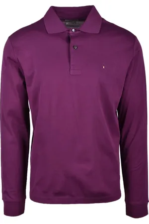 BALLANTYNE Tops, Heren, Paars, L, Katoen, Polo