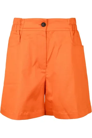 SEMICOUTURE Korte broeken, Dames, Oranje, M, Katoen, Shorts