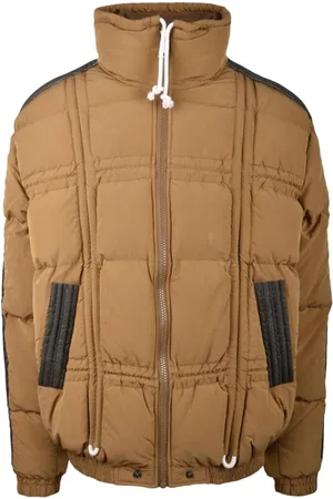 Diesel Jassen, Heren, Bruin, L, Katoen, Stijlvolle buitenkleding jas
