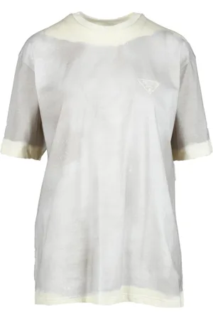 Prada Tops, Dames, , S, Katoen, Katoenen T-shirt