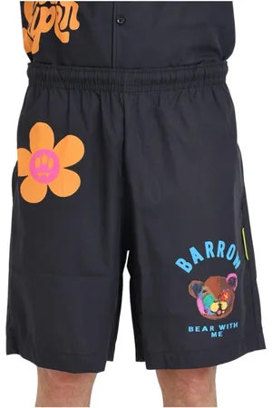 BARROW Korte broeken, Heren, Zwart, S, Katoen, Bermuda