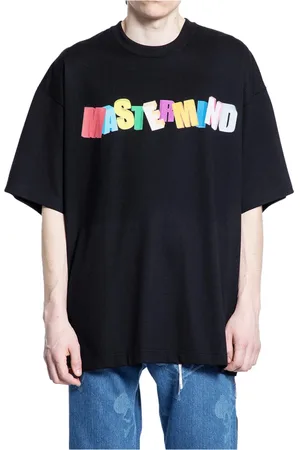MASTERMIND Tops, Heren, Zwart, L, Katoen, Zwart 3D Logo Print T-Shirt