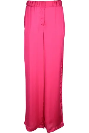 SIMONA CORSELLINI Broeken, Dames, Roze, M, Polyester, Broek
