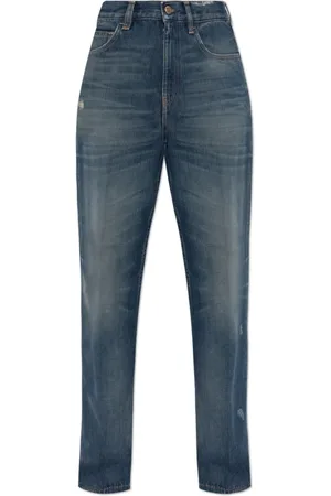 Golden Goose Jeans, Dames, Blauw, W25, Katoen, Jeans met vintage-effect