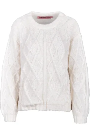 PINK MEMORIES Truien, Dames, Wit, S, Wol, Maglia