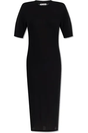Ami Kleedjes, Dames, Zwart, XS, Katoen, Jurk met logo