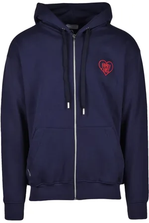 Family First Sweatshirts & Hoodies, Heren, Blauw, M, Katoen, Katoenen trui