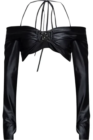VERSACE Tops, Dames, Zwart, M, Crop top