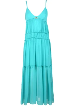 Patrizia Pepe Kleedjes, Dames, Blauw, M, Polyester, Damesjurk