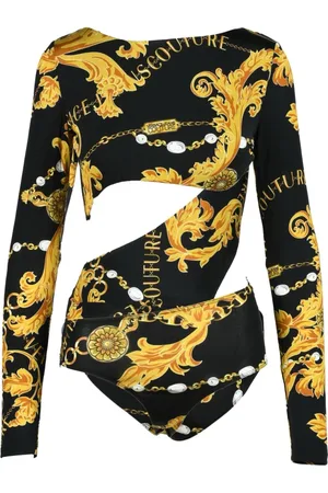 VERSACE Tops, Dames, Veelkleurig, L, Polyester, Lichaam
