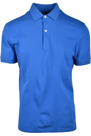 BALLANTYNE Tops, Heren, Blauw, M, Katoen, Polo