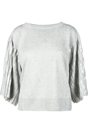 BALLANTYNE Truien, Dames, Grijs, XS, Polyester, Maglia