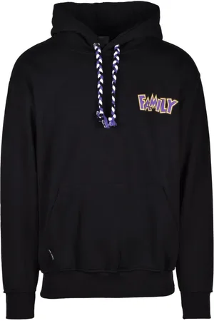Family First Sweatshirts & Hoodies, Heren, Zwart, M, Katoen, Katoenen Sweatshirt