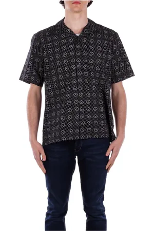 Carhartt Overhemden, Heren, Zwart, L, Katoen, Zwart Logo Voor Knoop Shirt