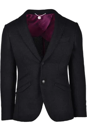 MAURIZIO MIRI Jassen, Heren, Zwart, S, Wol, Alpaca Wol Blend Jas
