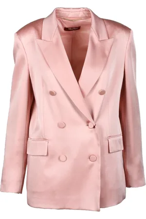 Max Mara Jassen, Dames, Roze, M, Satijn, Jas